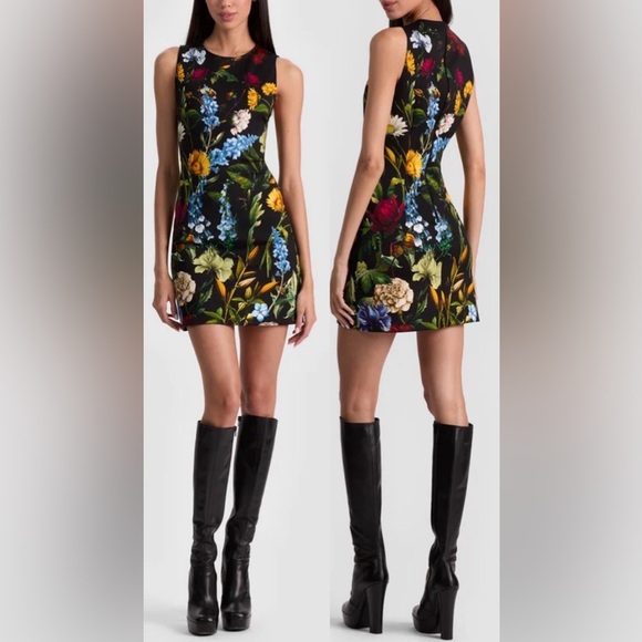 Alice + Olivia Dresses & Skirts - NEW Alice and Olivia Wynell Bodycon Floral Mini Dress sz 2